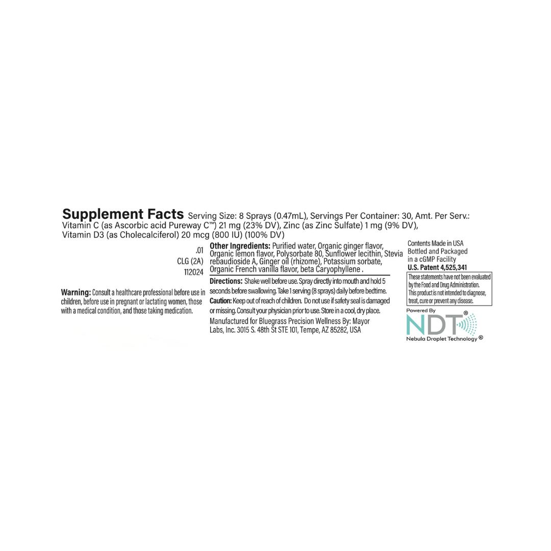 Supplement Facts on a white background