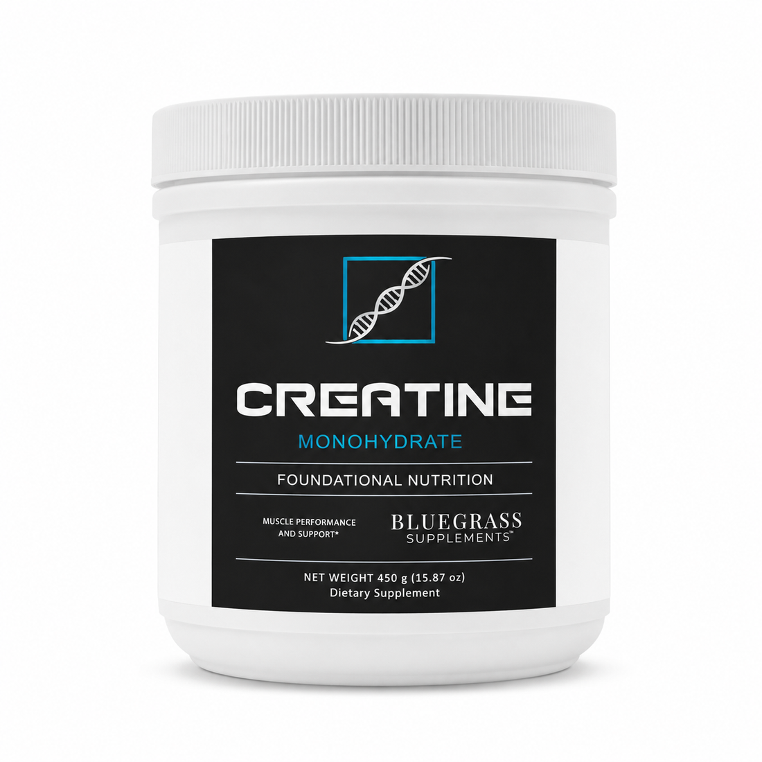 Creatine by Bluegrass Supplements - physician-formulated creatine for athletic performance, strength, and recovery
