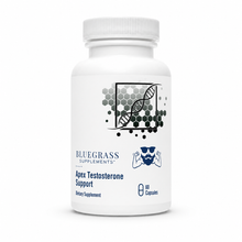 Bluegrass Supplements Apex Testosterone Support bottle on a white background
