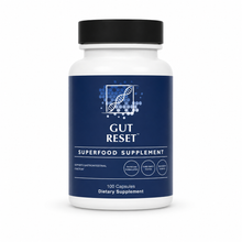 Gut Reset superfood supplement bottle on a white background