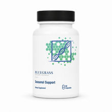 Supplement bottle labeled 'Bluegrass Wellness' on a white background