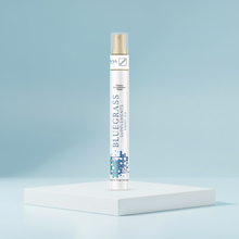 Bluegrass Supplements bottle on a light blue background