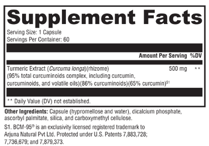 Supplement facts label with text and a white background.