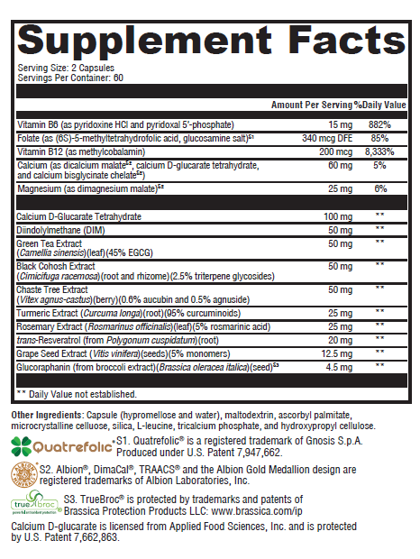 White background supplement facts label with black text listing nutritional information and ingredients.