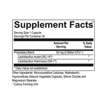 Supplement facts label with detailed information on ingredients and nutritional content.