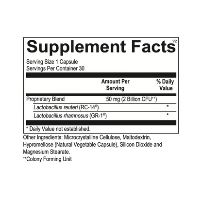 Supplement facts label with detailed information on ingredients and nutritional content.